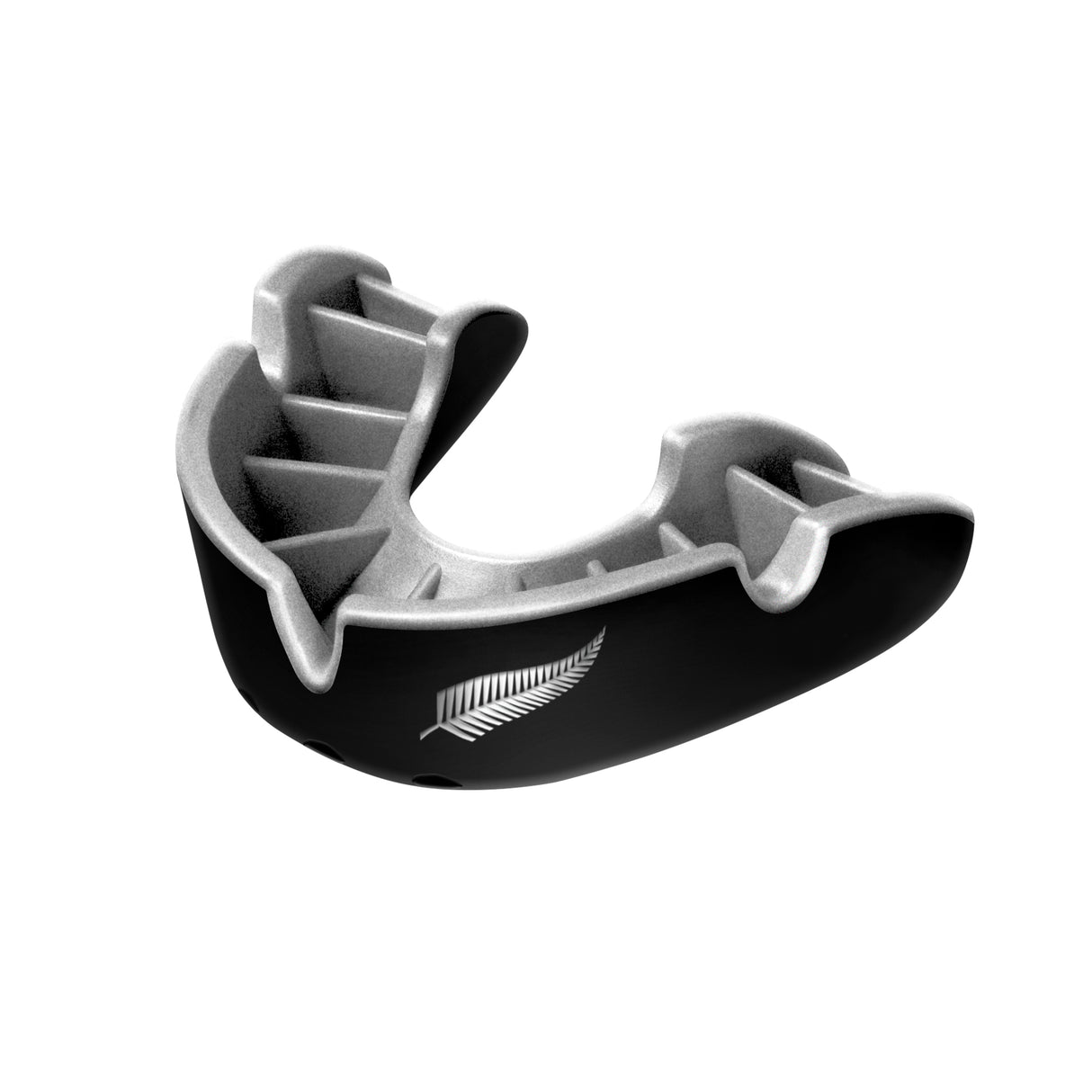 F3412 ~ OPRO SILVER MOUTHGUARD ALL BLK